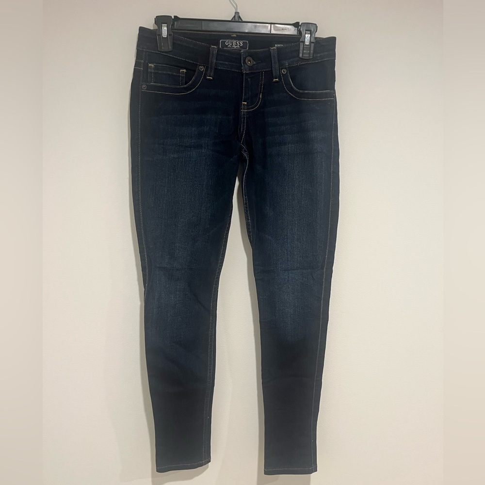 GUESS Women's Midnight Blue Skinny Jeans